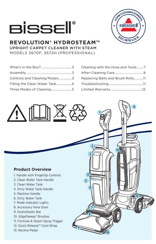 bissell revolution instruction manual