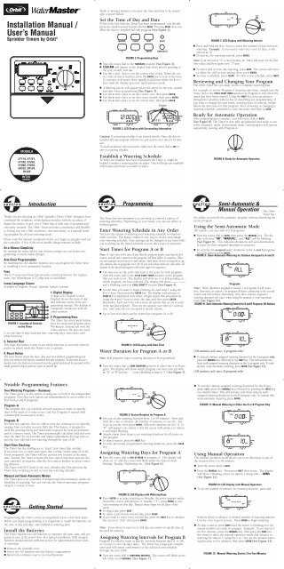 orbit sprinkler instruction manual