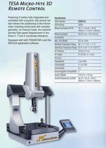 tesa micro hite 3d instruction manual