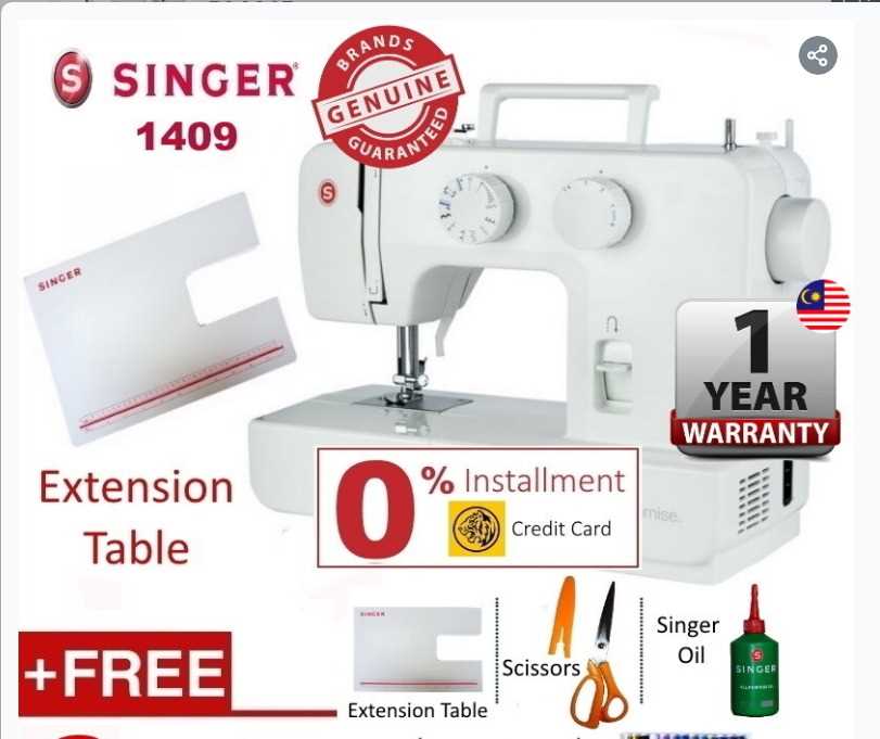 singer promise 1409 instruction manual