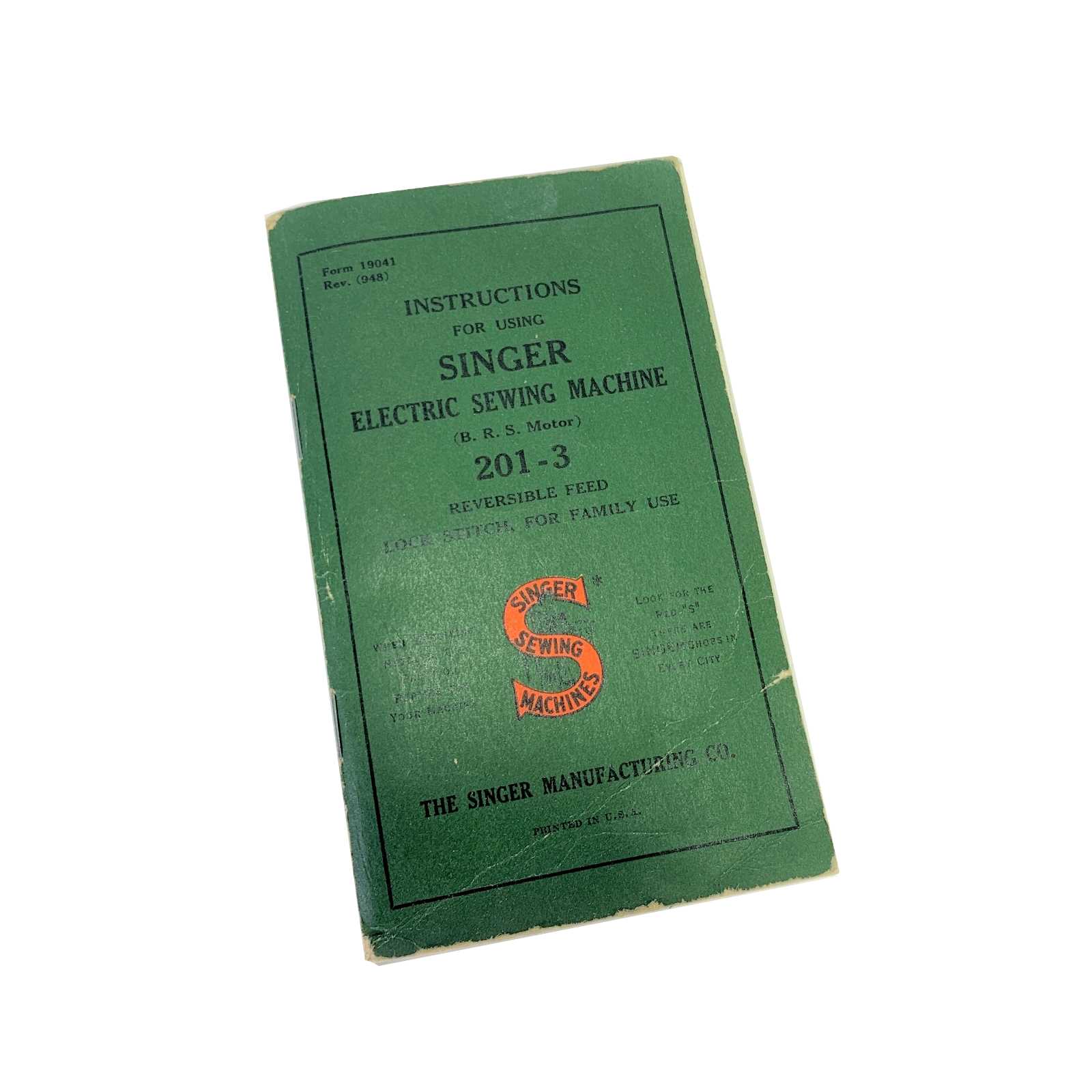 singer 201k instruction manual