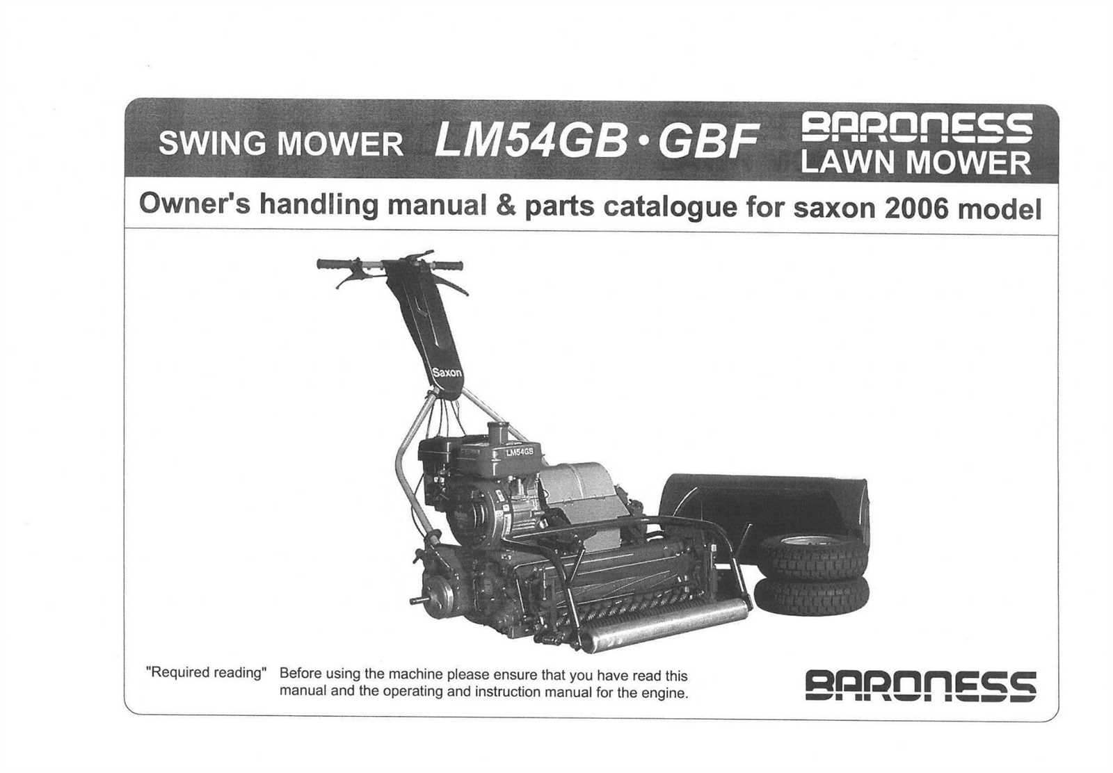 lawn mower instruction manual