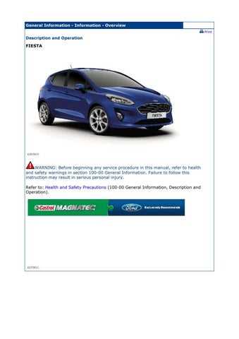 ford fiesta instruction manual