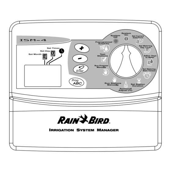 rainbird ism 6 instruction manual