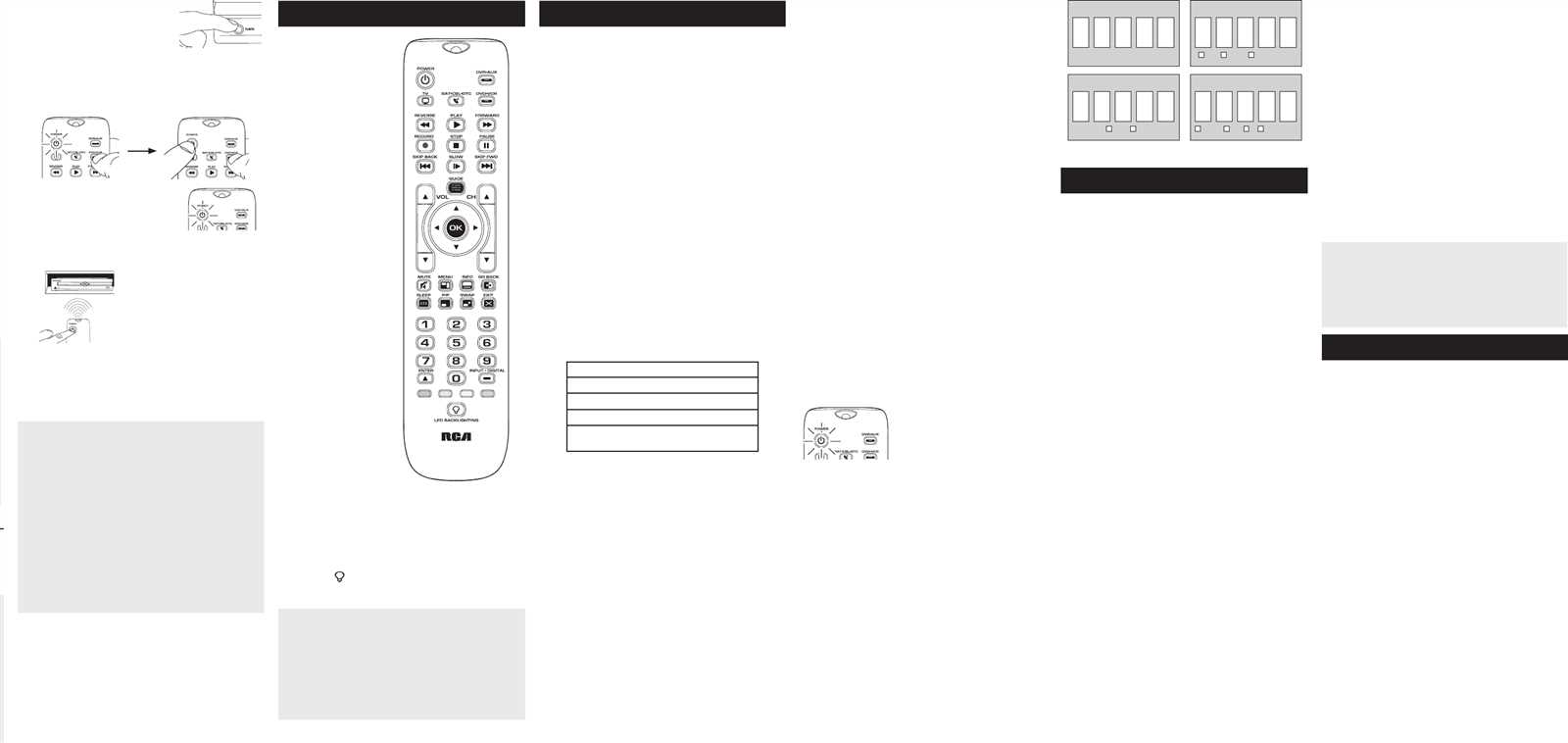 rca universal remote rcrn04gr instruction manual