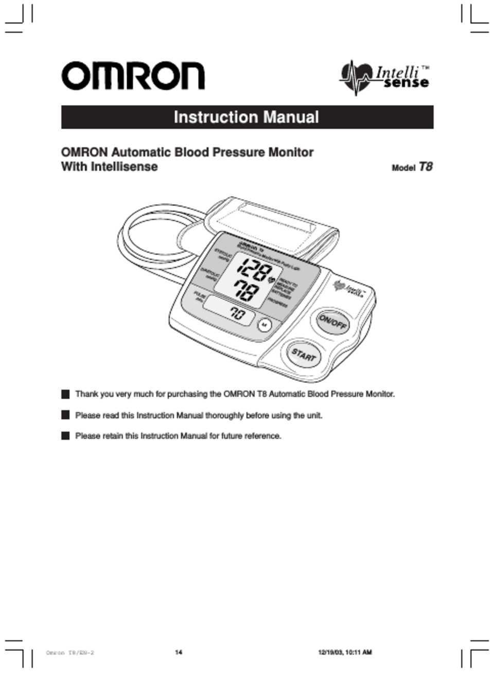 omron manual blood pressure monitor instructions