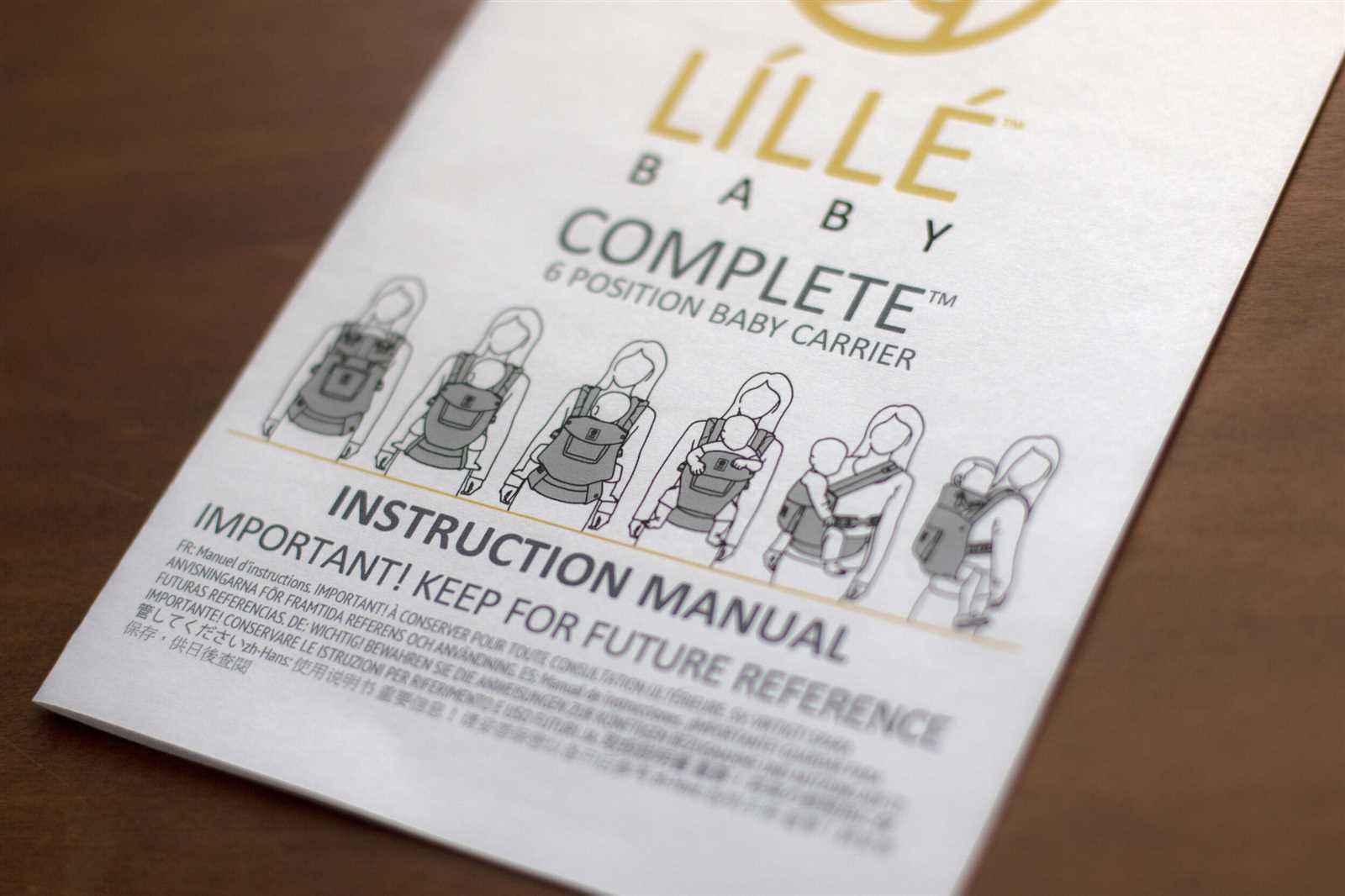 lillebaby carrier instruction manual