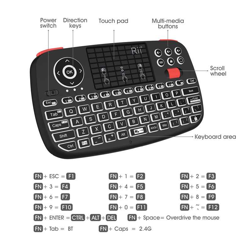 rii mini i8 instruction manual