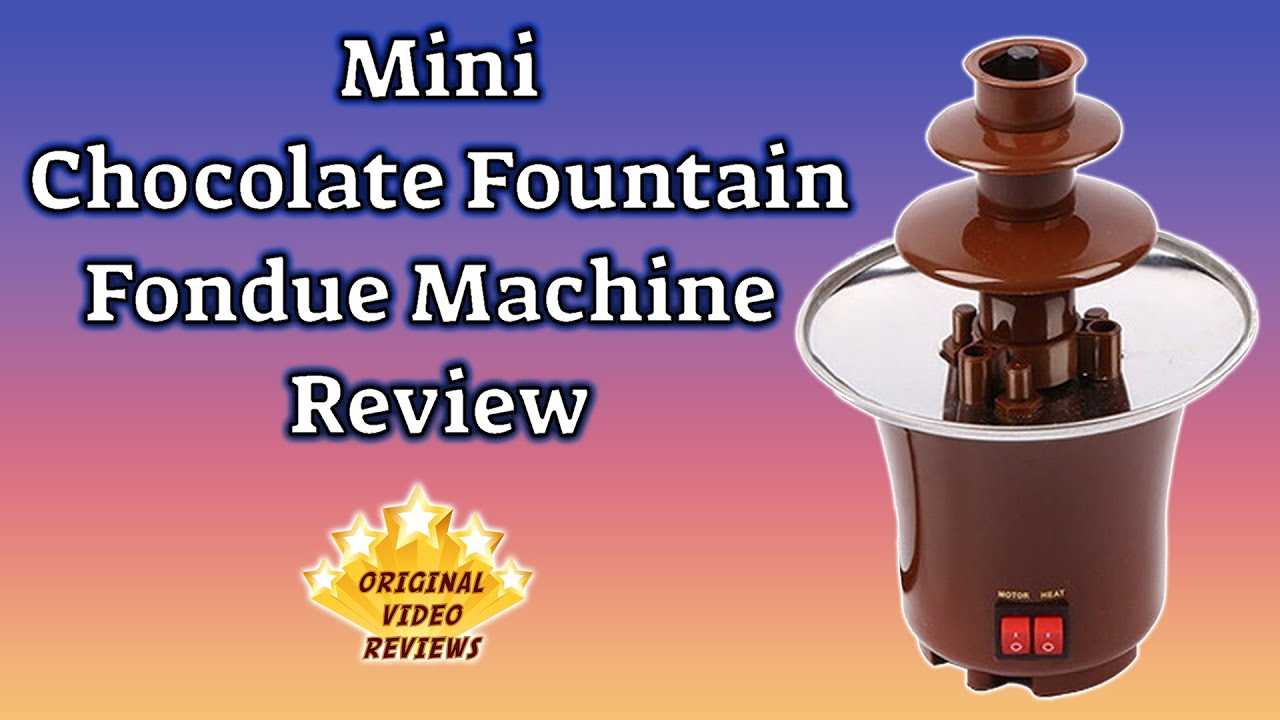 rival chocolate fountain instruction manual