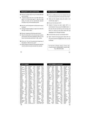 alfajr clock instruction manual cw 05