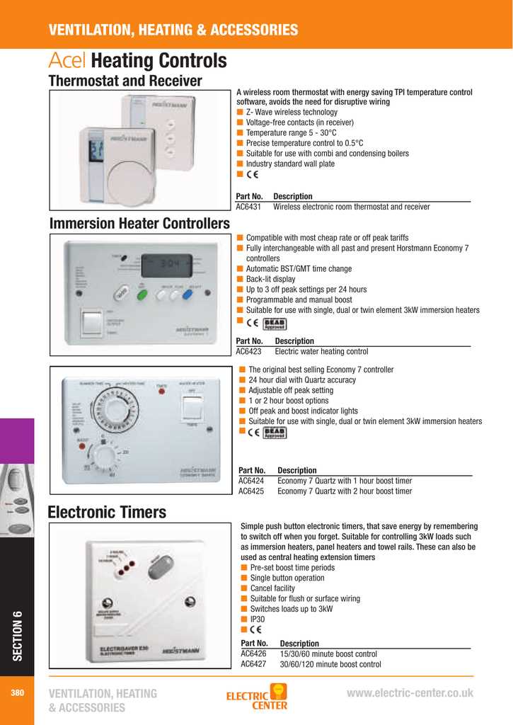 horstmann economy 7 instruction manual