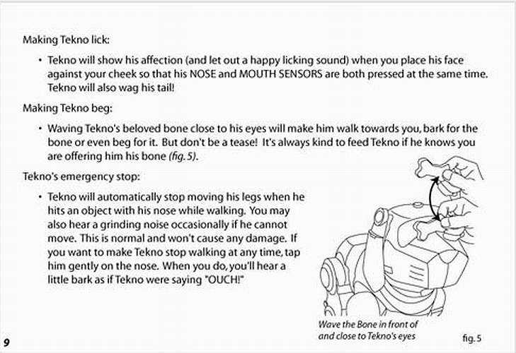 robot dog instruction manual