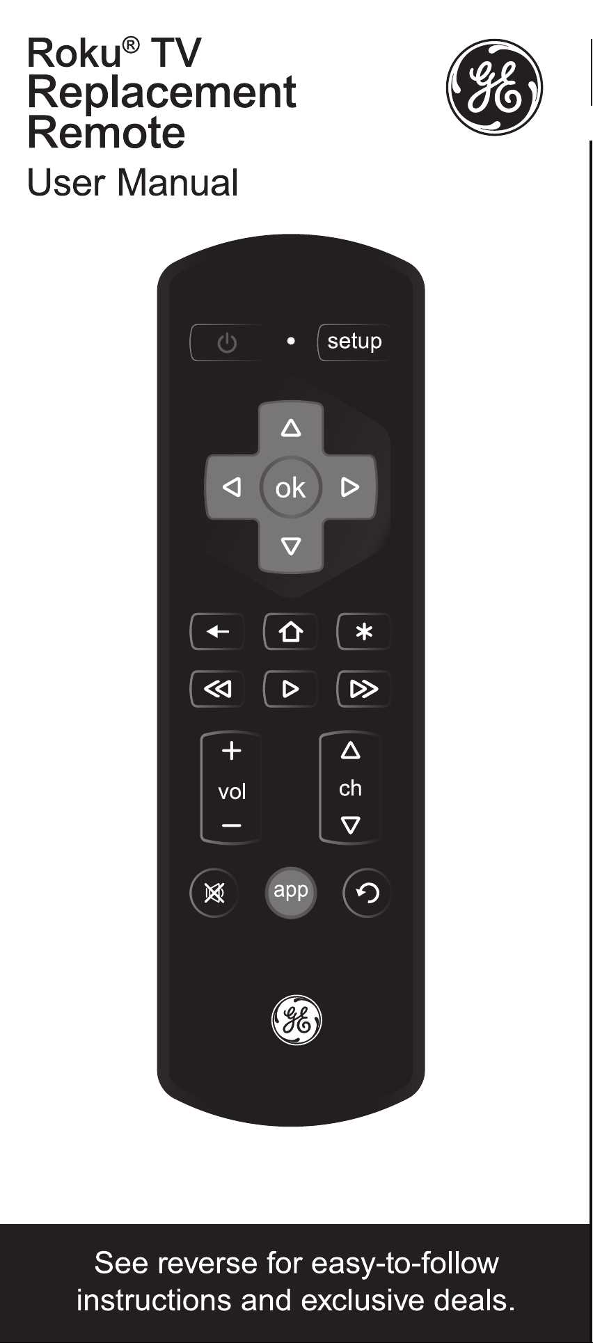 roku remote instruction manual