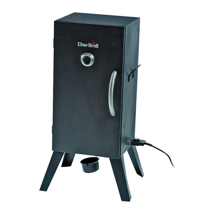 char broil h2o electric smoker instruction manual