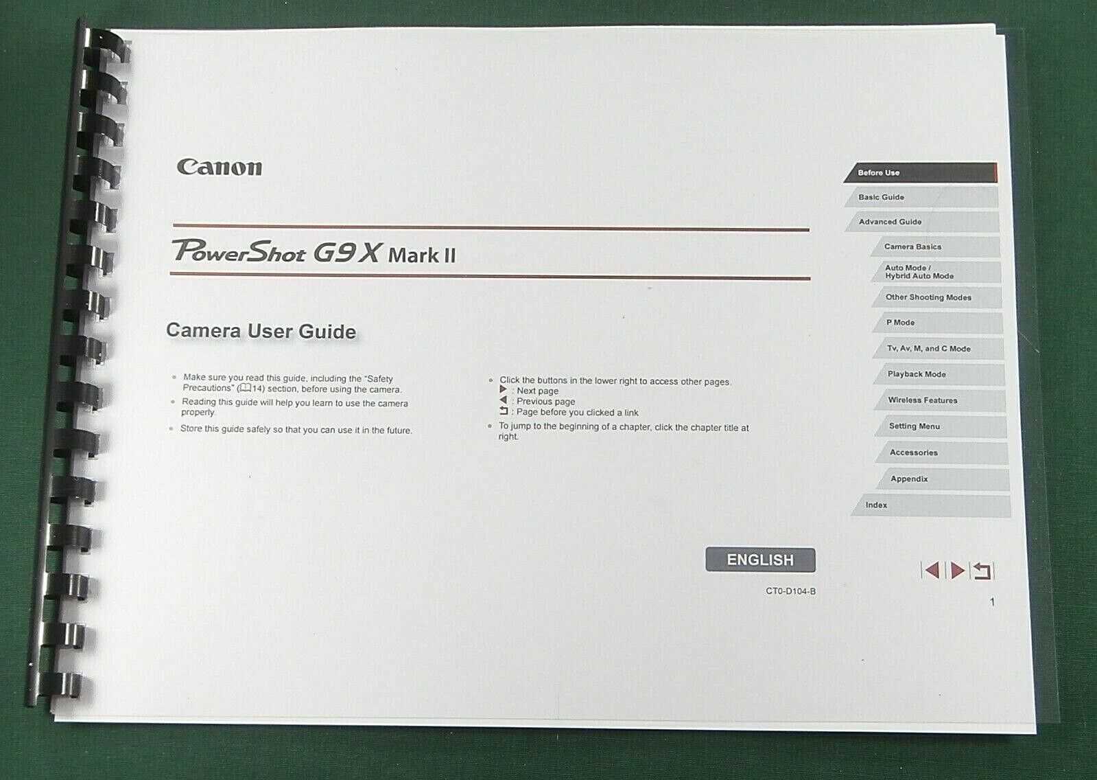 canon g9x instruction manual