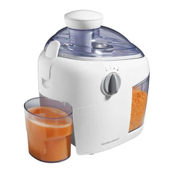 hamilton beach juicer instruction manual