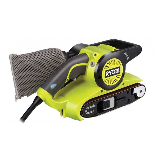 ryobi belt sander instruction manual