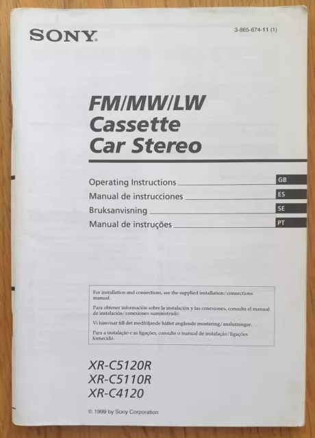 sony car stereo instruction manuals