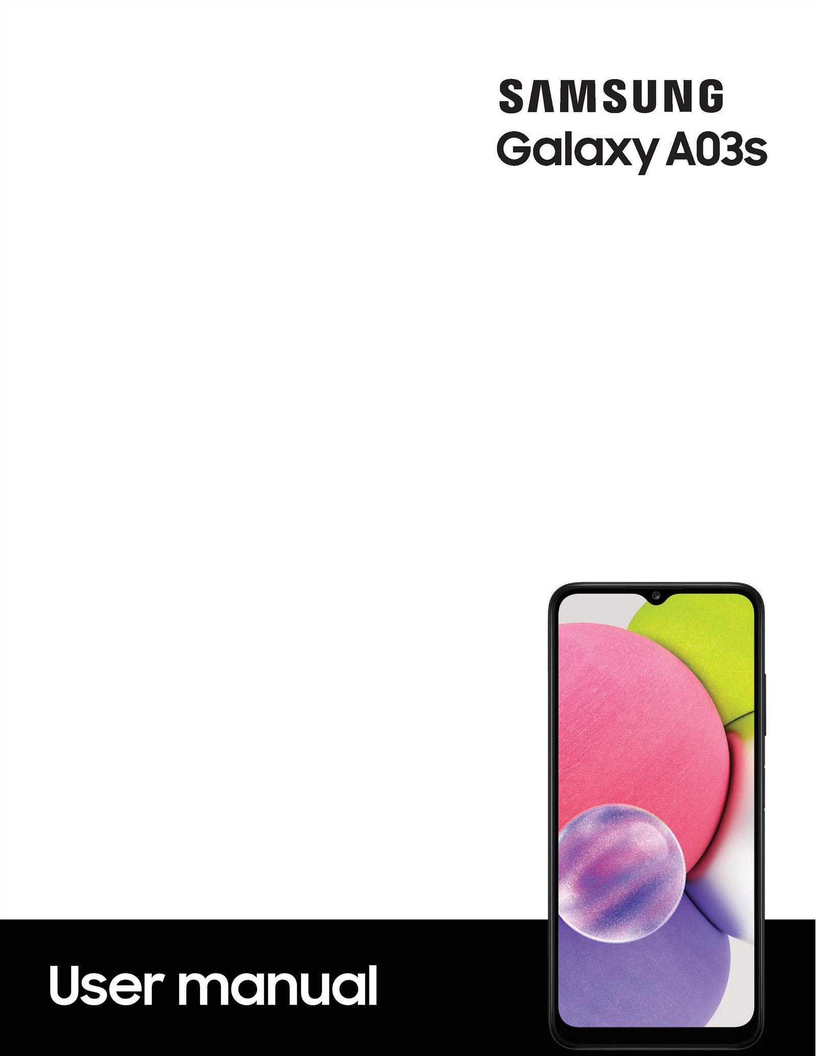 samsung a03s instruction manual