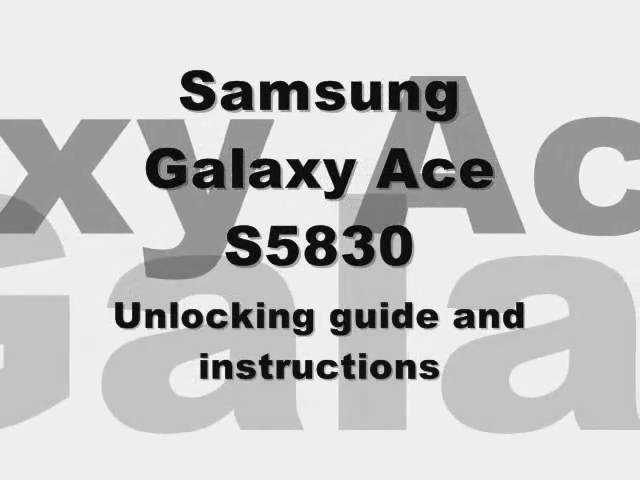 samsung galaxy ace instruction manual