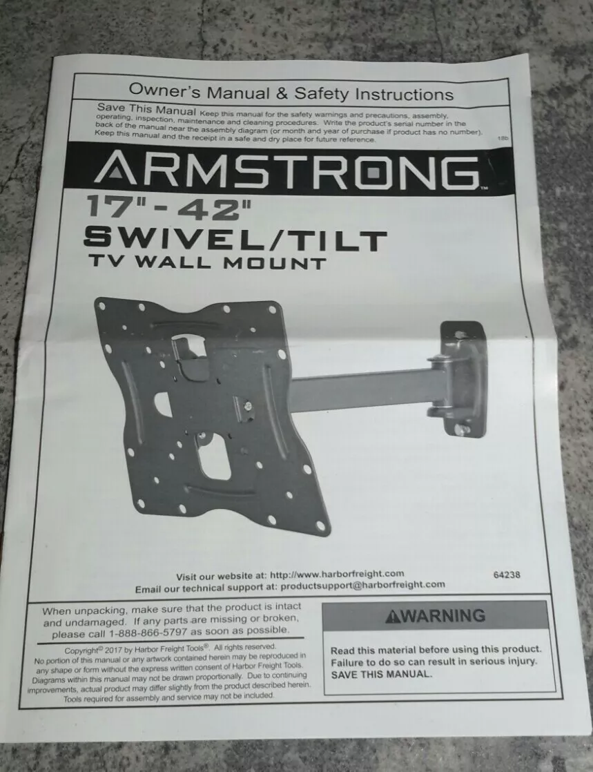 sanus wall mount instruction manual