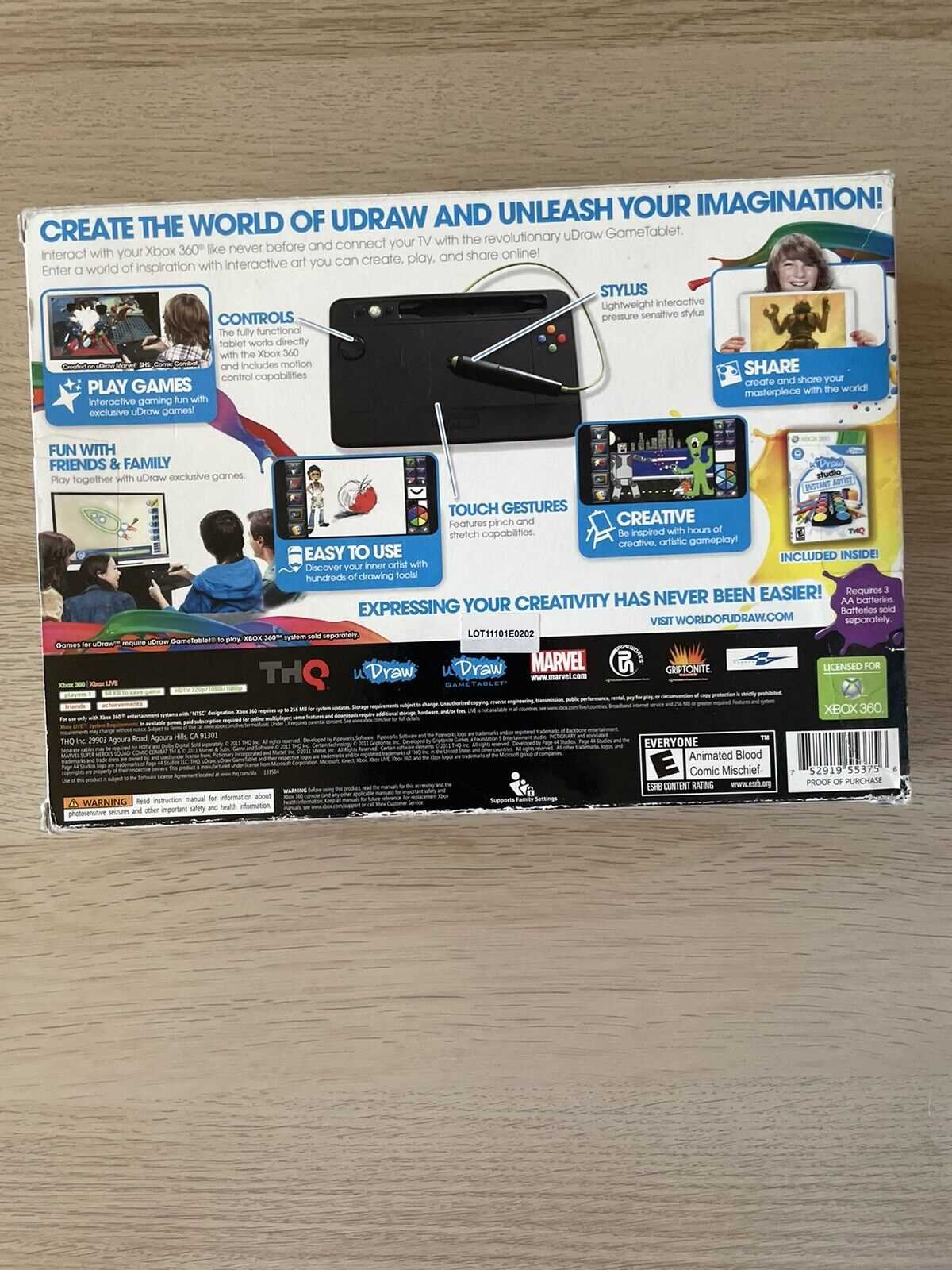 udraw game tablet instruction manual