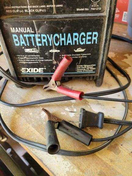 sears manual battery charger instructions