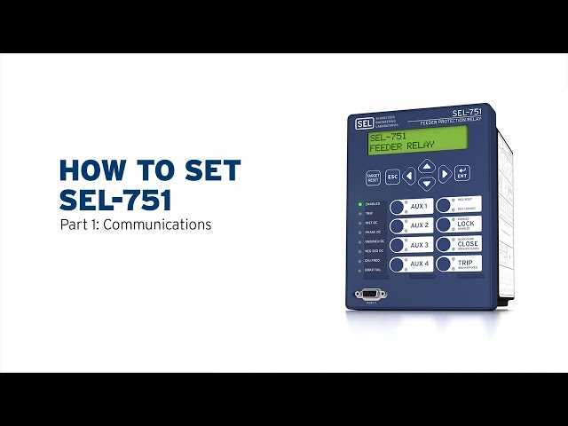 sel 751a relay instruction manual