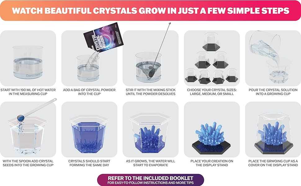 instruction manual crystal growing experimental kit instructions