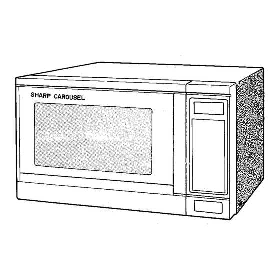 sharp carousel microwave instruction manual