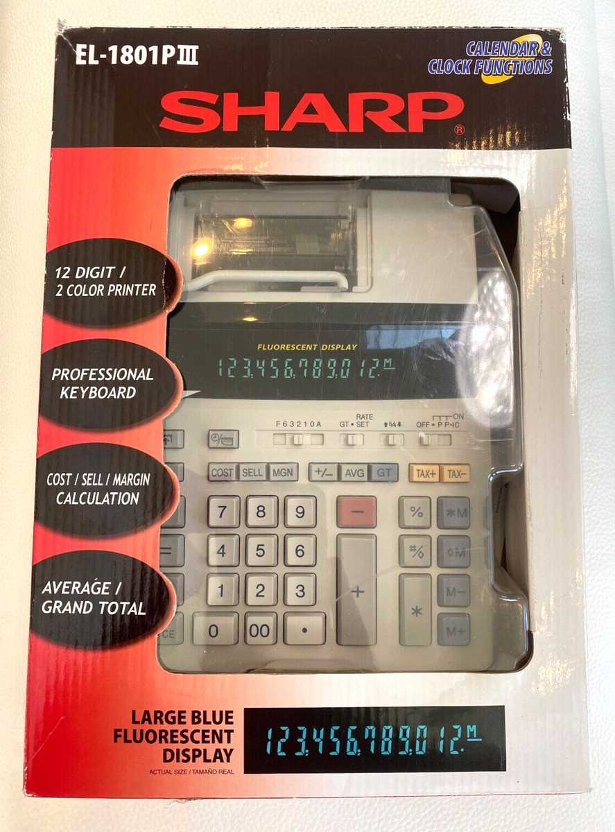 sharp el 1701c instruction manual