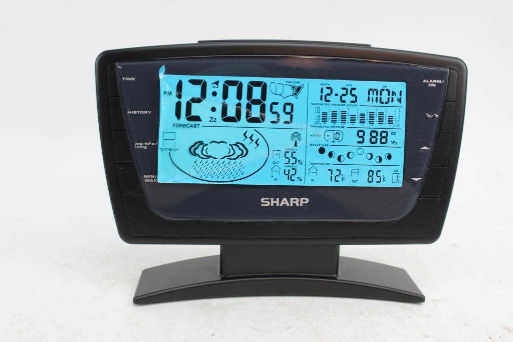 sharp weather station spc775 instructions manual