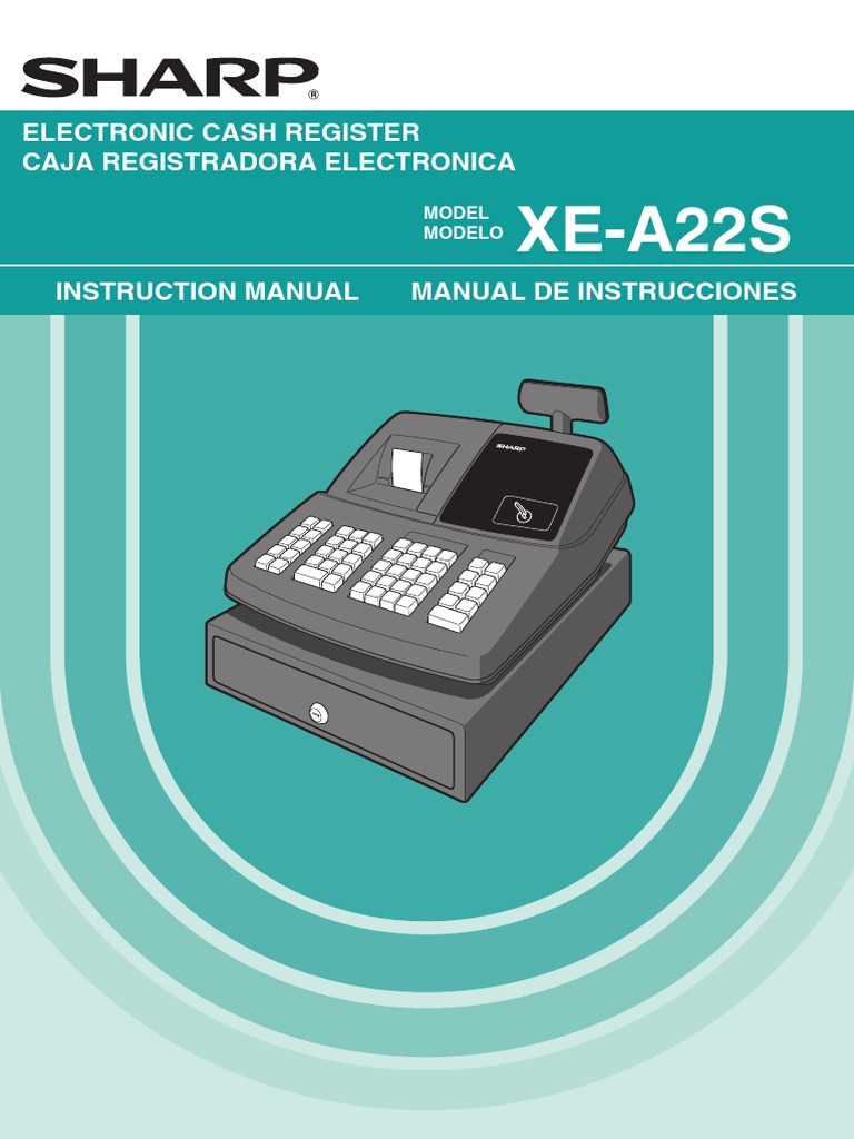 sharp xe a23s instruction manual