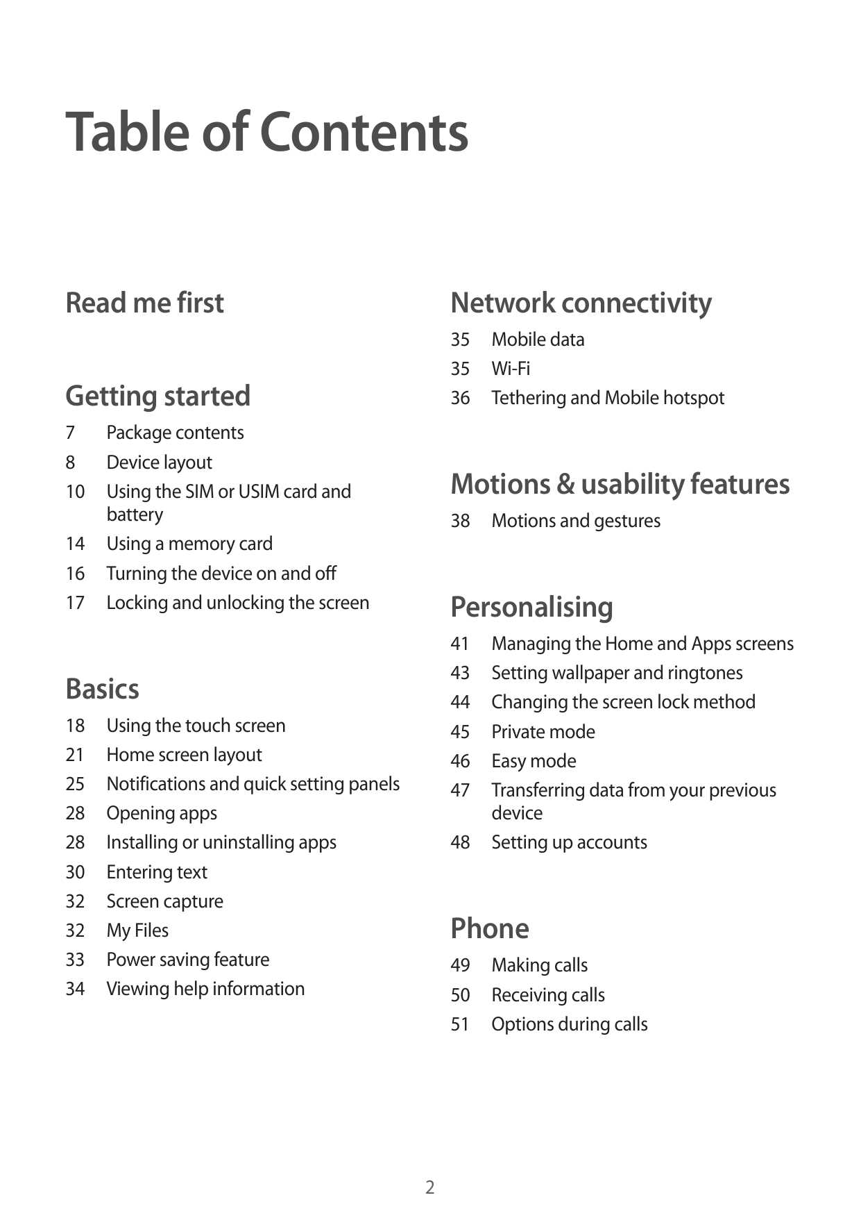 galaxy a3 instruction manual