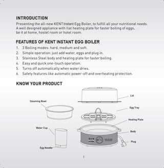 silicone egg boiler instruction manual