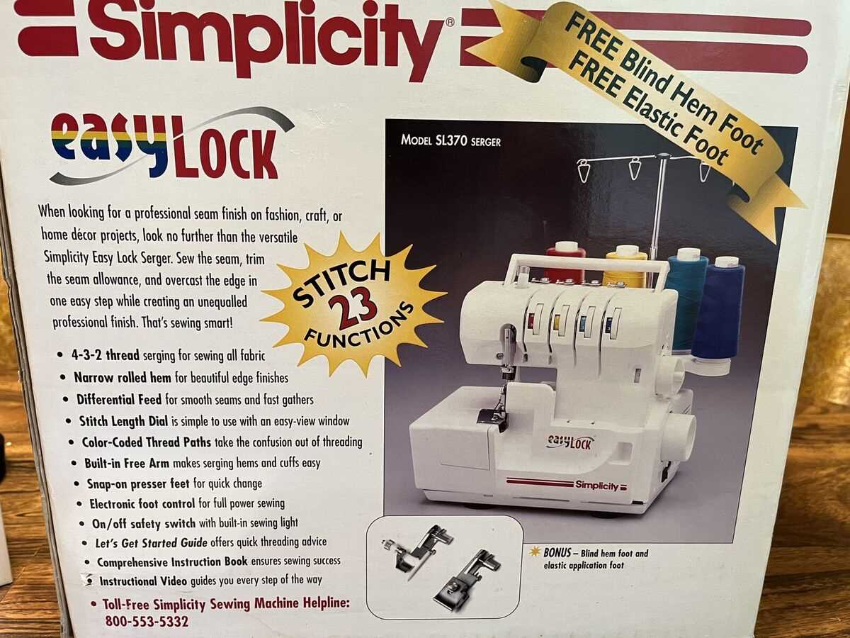 simplicity serger sl350 instruction manual