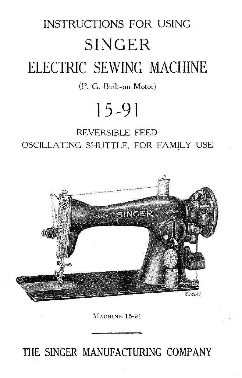 singer sewing machine instruction manual free download