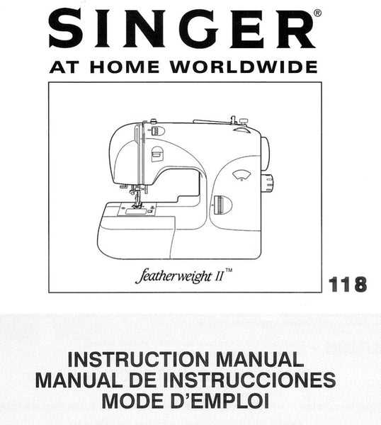 singer sewing machine instruction manual