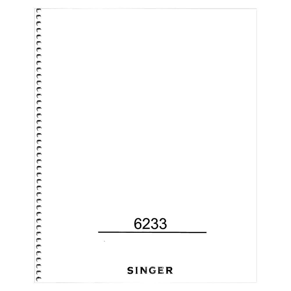 singer sewing machine model 6233 instruction manual