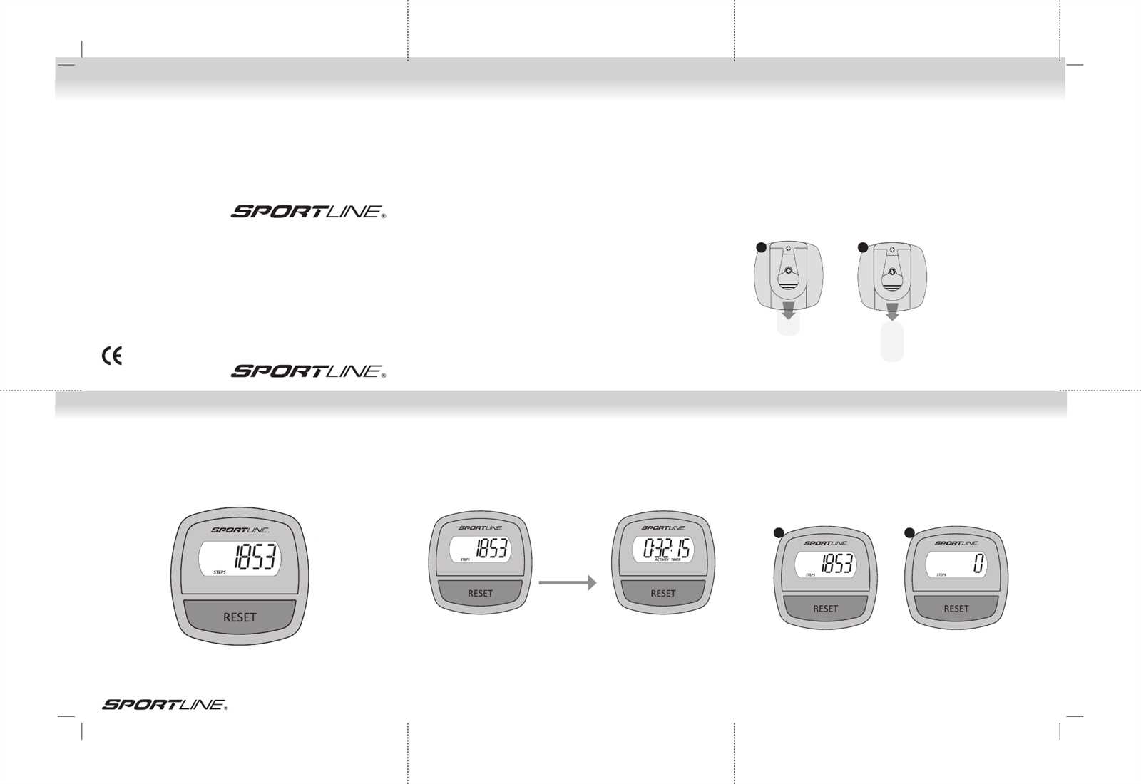 sportline pedometer manual instructions