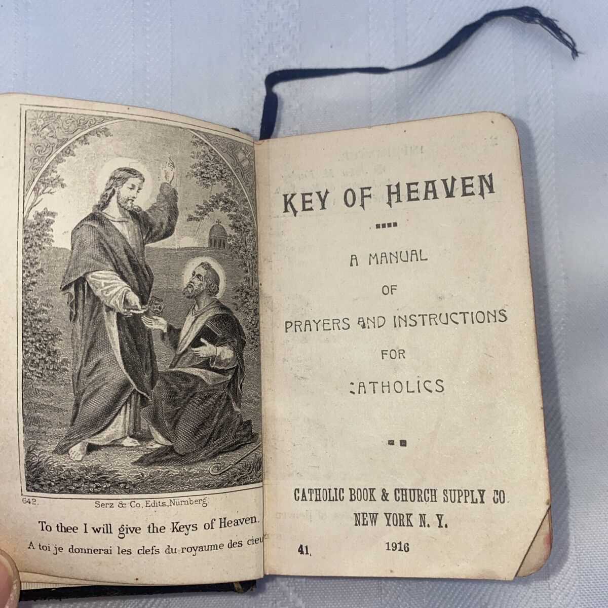 key of heaven a manual of prayers and instructions