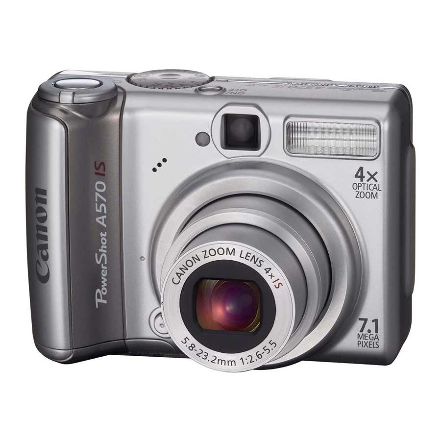 canon powershot a570 instruction manual