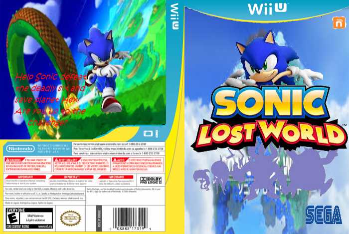 sonic lost world instruction manual