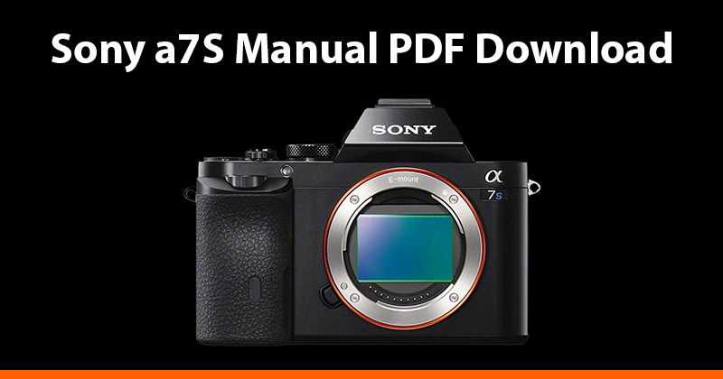 sony camera instruction manuals