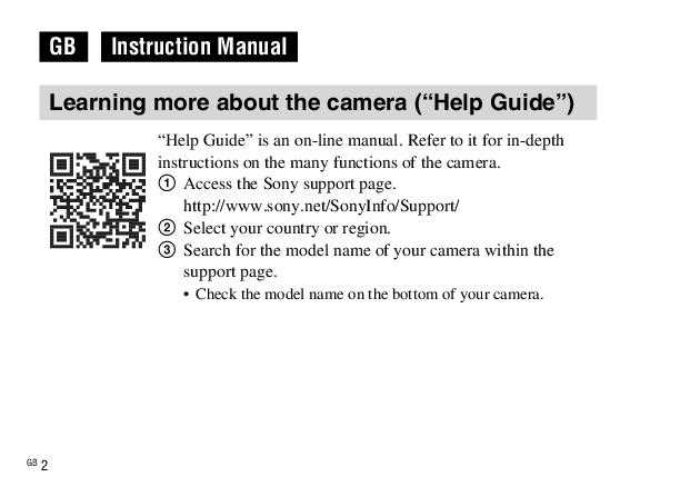 sony cyber shot dsc w830 instruction manual