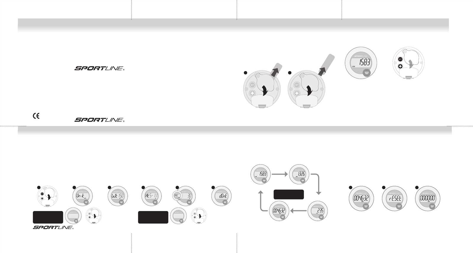 sportline pedometer instruction manual