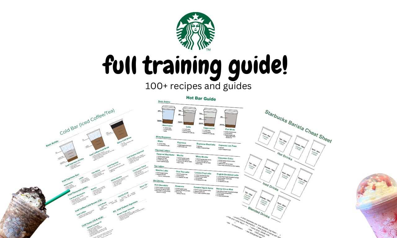 starbucks barista instruction manual