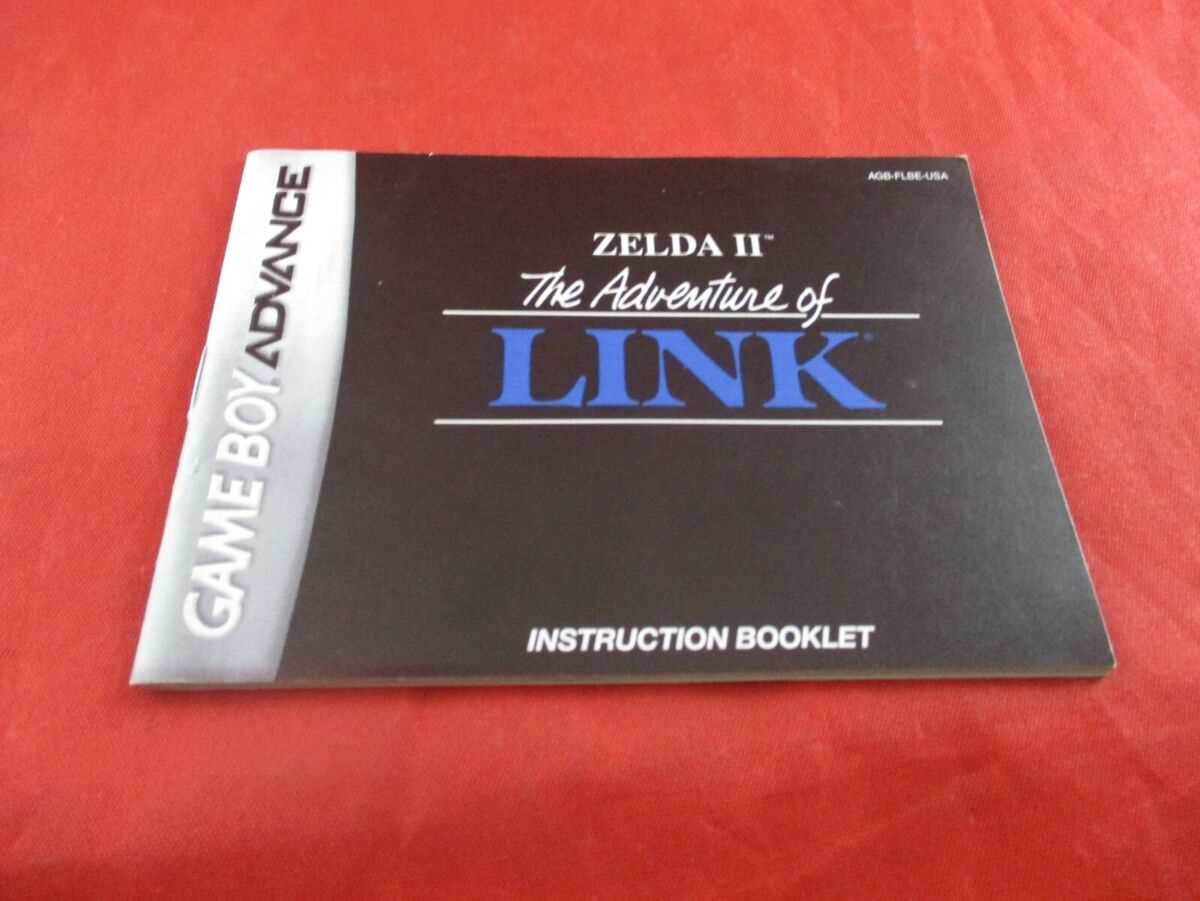 adventure of link instruction manual