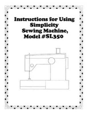 simplicity serger sl350 instruction manual