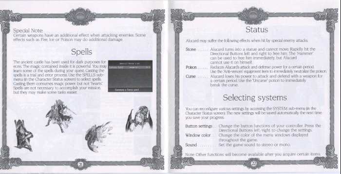 symphony of the night instruction manual